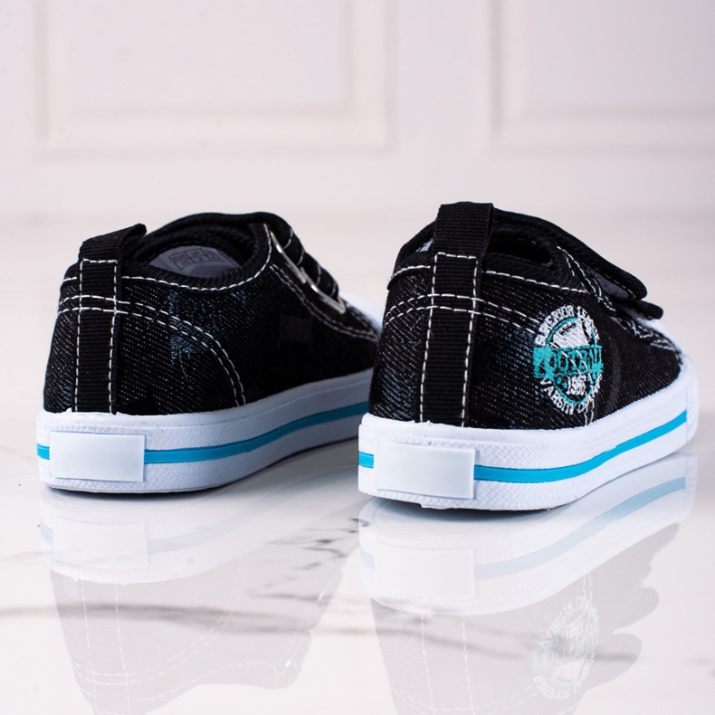 Shelovet boys' sneakers with velcro black 1