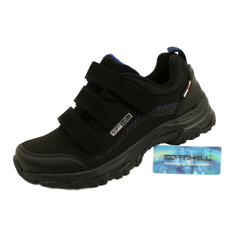 American Club Softshell women's sports shoes for Velcro American WT52/22 black 7