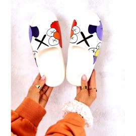 Rubber flip -flops with white print 4