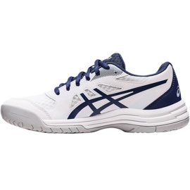 Asics Upcourt 5 W 1072A088 100 volleyball shoes white navy blue 1