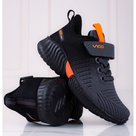 Vico children's dark gray openwork sneakers grey 1