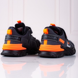 Vico Shelovet boys' sports shoes with a thick sole multicolored orange grey 1