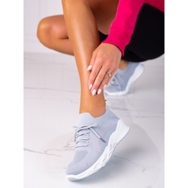 Women's sports shoes Shelovet light gray grey 1 Women's sports shoes Shelovet light gray grey 1