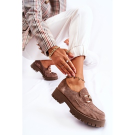 PL5 Fashionable Suede Loafers. Light brown Rayhan beige 1