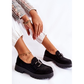 PL5 Fashionable Suede Black Loafers Rayhan 1