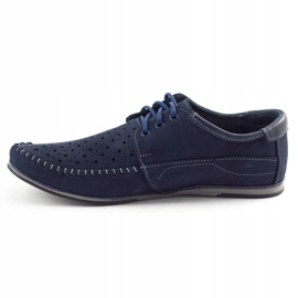KOMODO Men's summer shoes, moccasins 875, navy blue 1 KOMODO Men's summer shoes, moccasins 875, navy blue 1