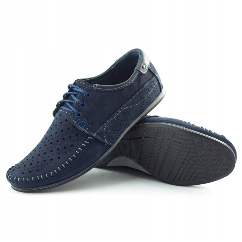 KOMODO Men's summer shoes, moccasins 875, navy blue 3 KOMODO Men's summer shoes, moccasins 875, navy blue 3