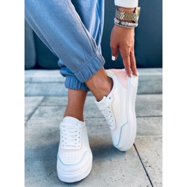 Eila Pink sneakers white blue 2