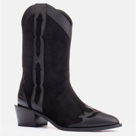 Marco Shoes Black natural suede boots 1