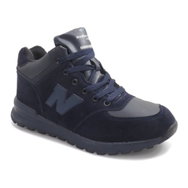Warm snow boots H1737D Navy blue 1