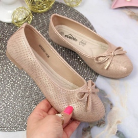Ballerinas with a bow eVento Jr EVE359A pink 1