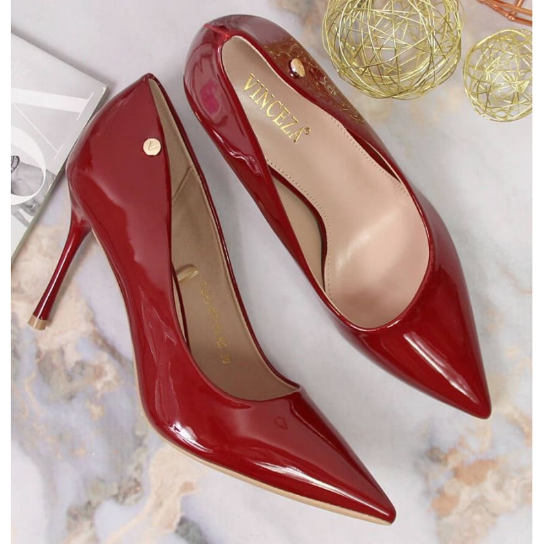 Pumps lacquered Vinceza W JAN127A red 2