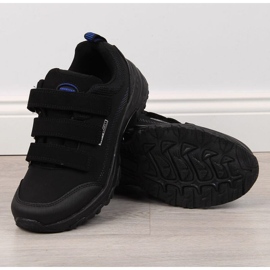 American Club W AM838B black and blue velcro trekking shoes 1