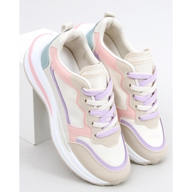 Ekani Pink sneakers beige white violet blue 2 Ekani Pink sneakers beige white violet blue 2