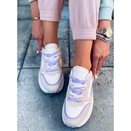 Ekani Pink sneakers beige white purple blue 1