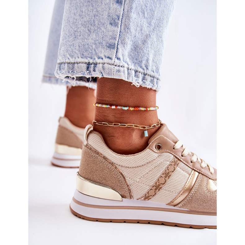 PG1 Classic Women's Tied Sports Shoes Beige Elenes 2