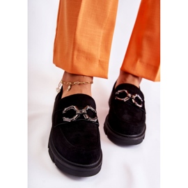 FL1 Suede Loafers With Black Janissa Decoration 1