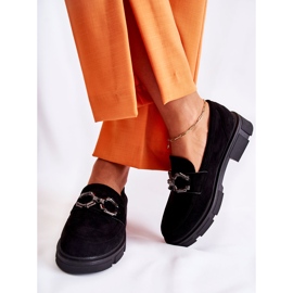 FL1 Suede Loafers With Black Janissa Decoration 2