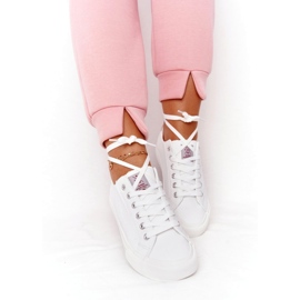 Big Star Women's Eco-Leather Sneakers Cross Jeans HH2R4001C White 5