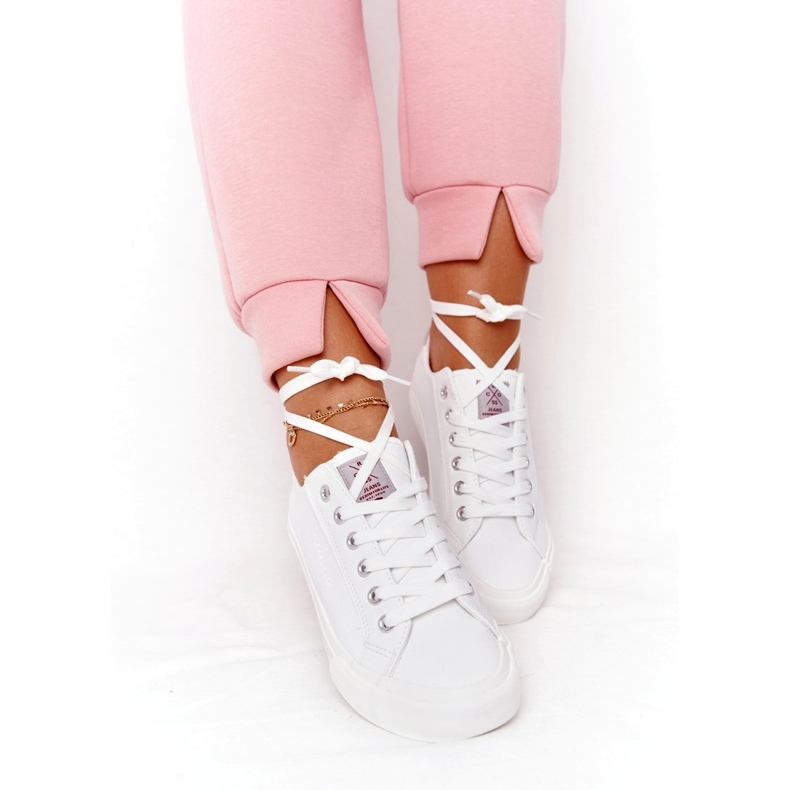 Big Star Women's Eco-Leather Sneakers Cross Jeans HH2R4001C White 5