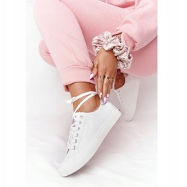 Big Star Women's Eco-Leather Sneakers Cross Jeans HH2R4001C White 2