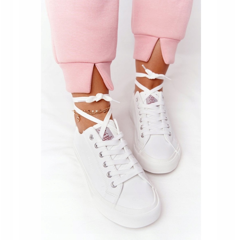 Big Star Women's Eco-Leather Sneakers Cross Jeans HH2R4001C White 1