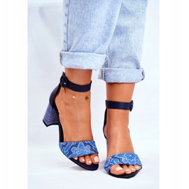 Women's Sandals Maciejka Leather Navy Blue 04235-17 / 00-5 2