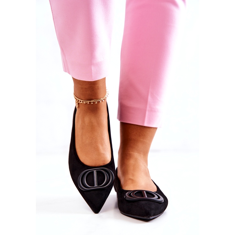 PS1 Suede Ballerinas In The Black Neriso Spitz 4