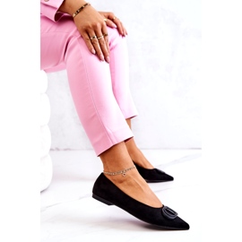 PS1 Suede Ballerinas In The Black Neriso Spitz 6