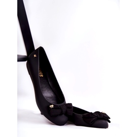 PH1 Women's Rubber Ballerinas Bow Black Fergie 5