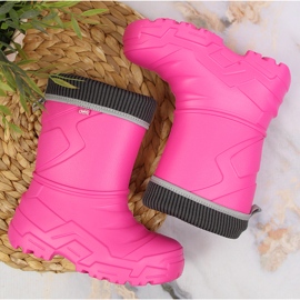 Pink Befado girls' galoshes with a removable warmer 2