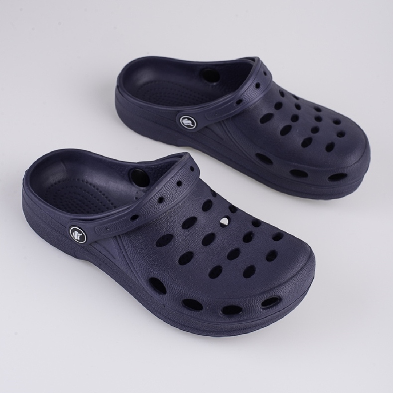 Boys' slippers Shelovet navy blue light 1