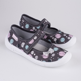 Girls' slippers Viggami Aneta print grey multicolored 1