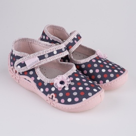 Girls' slippers Viggami Monika polka dots multicolored 1
