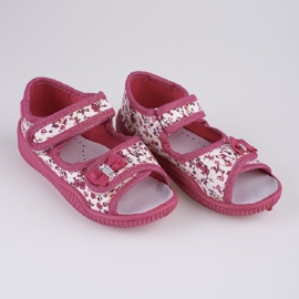 Girls' slippers Viggami Hania flowers pink 1