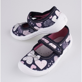 Girls slippers Viggami Dorothy of the heart navy blue 1