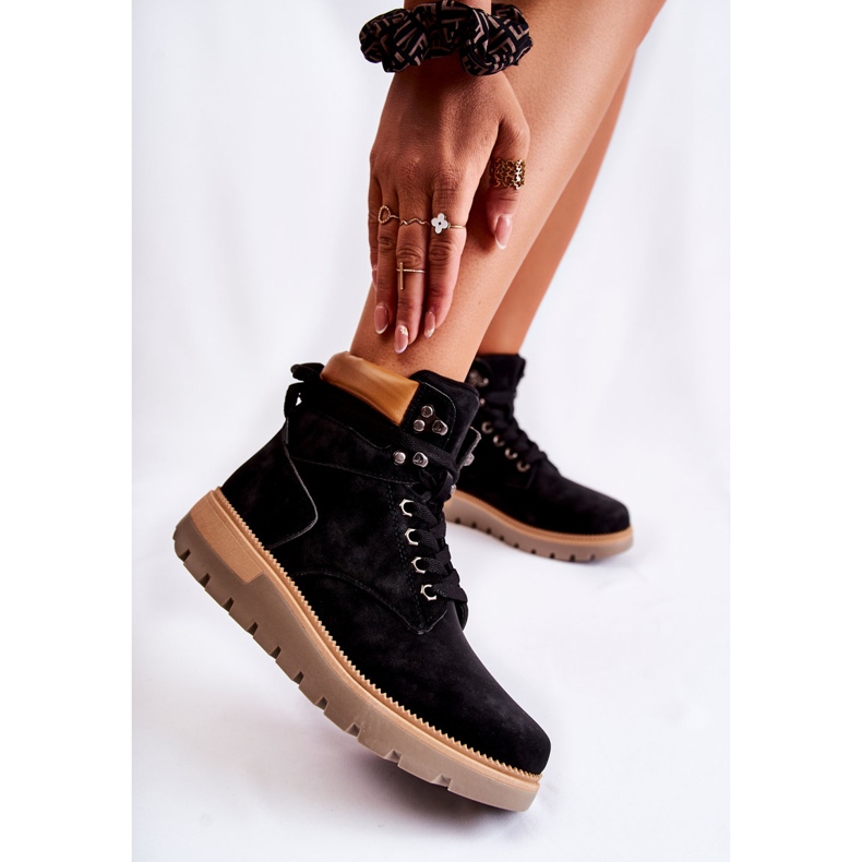 FB3 Leather Boots On The Black Ressa Platform 2 FB3 Leather Boots On The Black Ressa Platform 2