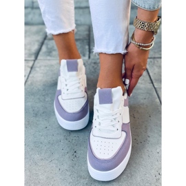Zetto Purple women's sports shoes white violet 1