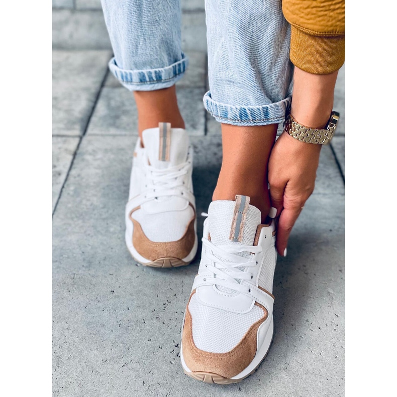 Montse Khaki Trainers white 1