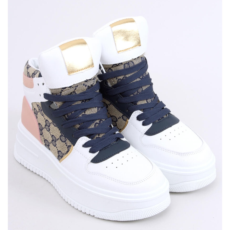 Axel Navy high-top sneakers white multicolored 2