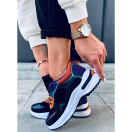 Otavia BLACK / ORANGE sneakers 1