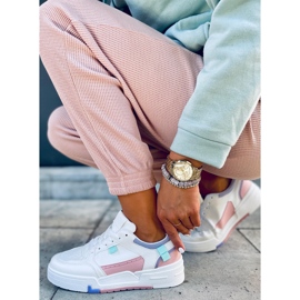 Cruz Pink sneakers white multicolored 1