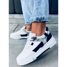 Cruz Black Trainers white silver 1