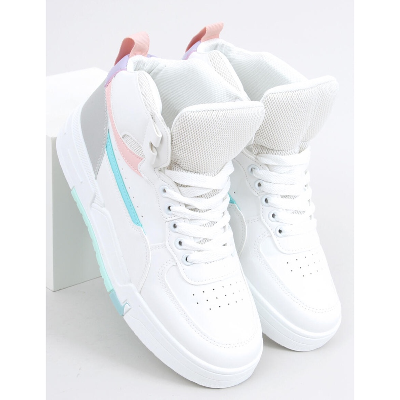 Tiago Multicolor high-top trainers white 2