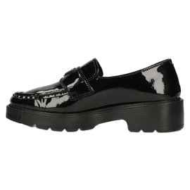 Filippo DP3930/22 BK Lacquered Moccasins, Black 1