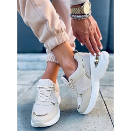 Sports shoes on a hidden Dafne Beige wedge 1