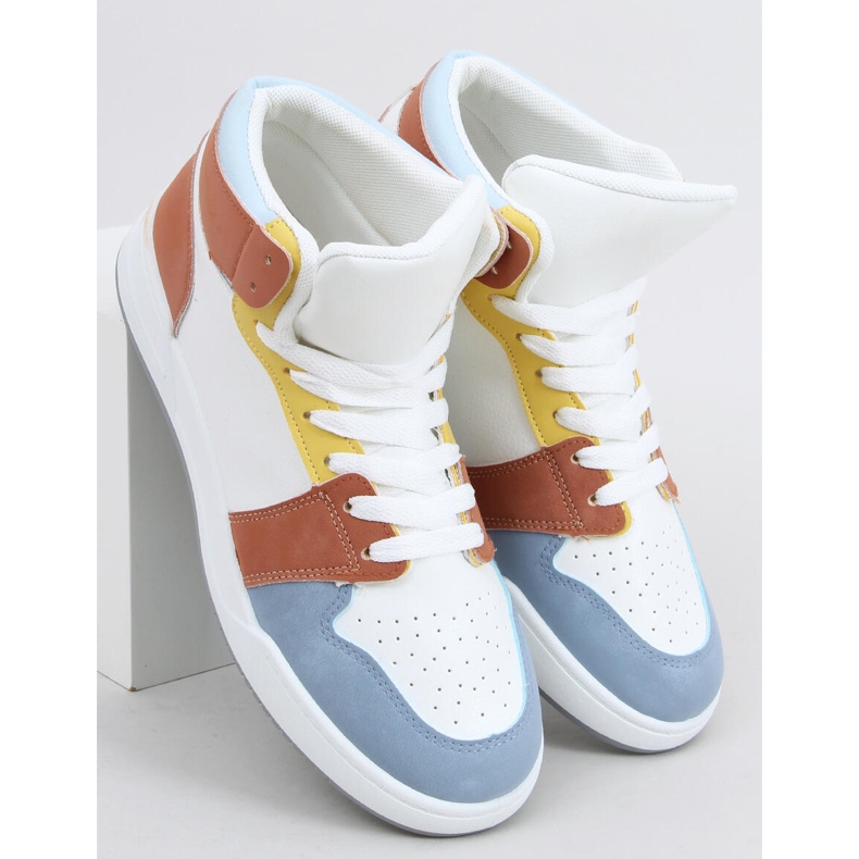 Clowsi Blue high-top sneakers multicolored 2