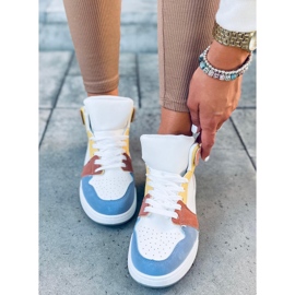 Clowsi Blue high-top sneakers multicolored 1