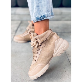 Sneakers with a detachable Peri Khaki chain beige 1