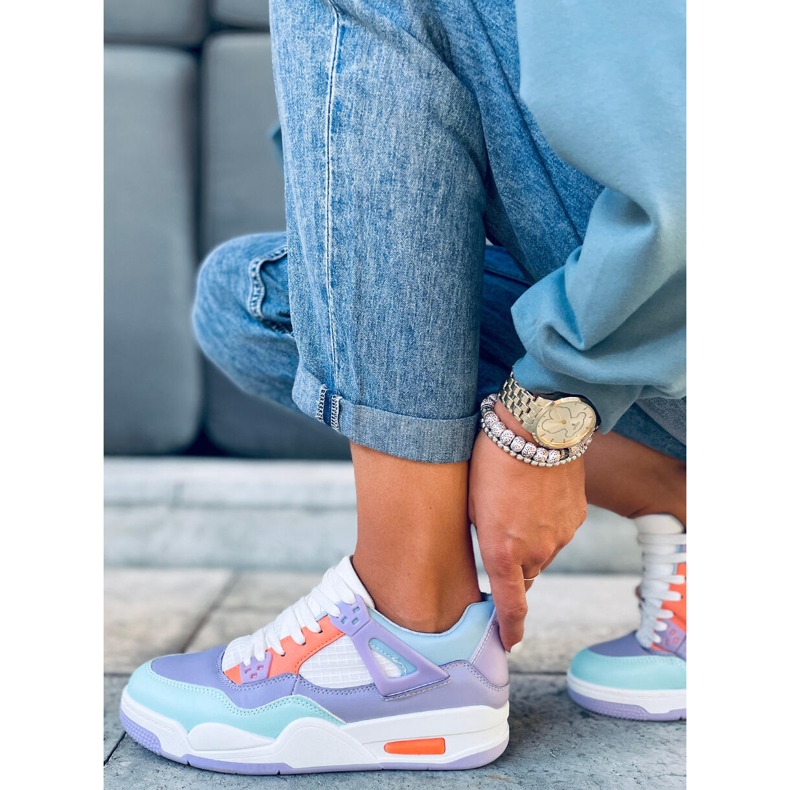 Inika Multi Purple sneakers white violet orange multicolored green 1